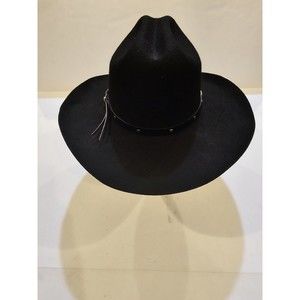 Vintage Eddy Bros 100% Wool Black Cowboy Hat WPL 4384 - Size 6 7/8